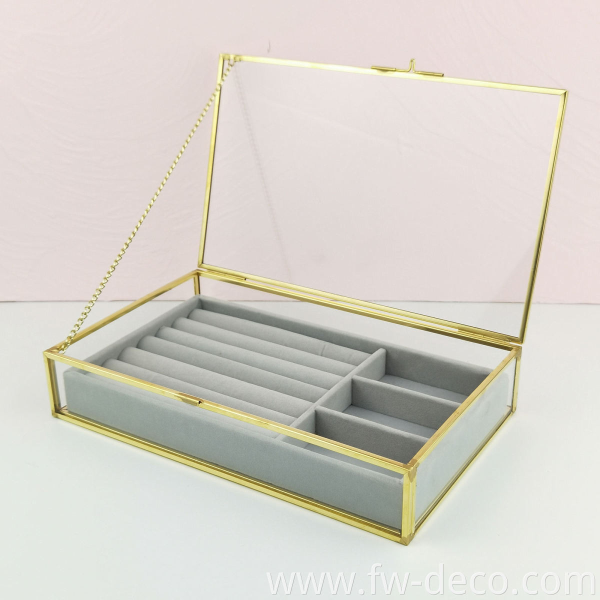 Glass Jewelry Box